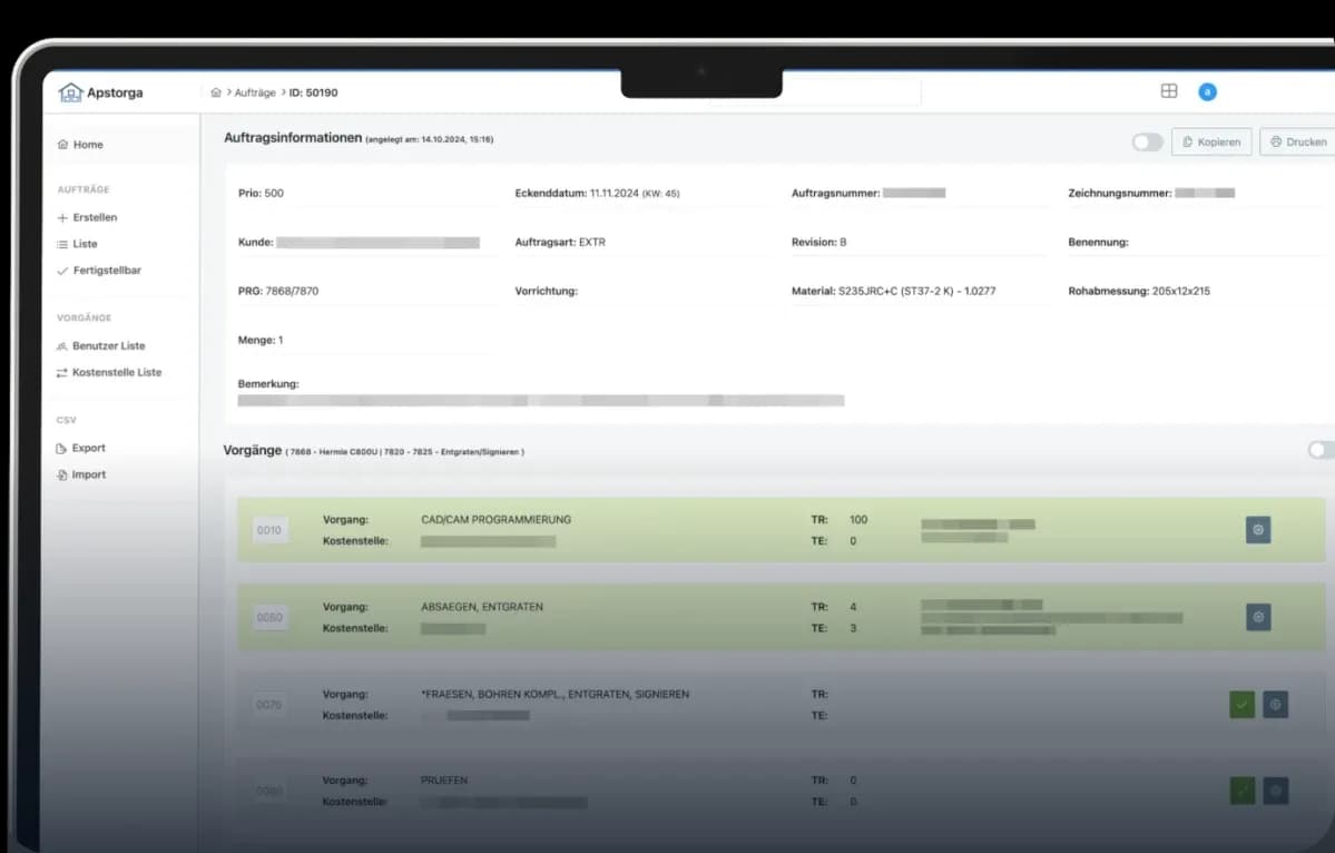 Fits Metall: Individuelle Auftragsverwaltungssoftware mit Arbeitsschritten, Zeiterfassung und digitalem Werkzeuglager für den Metallhandel Fits Metall – seit über sechs Jahren täglich im Einsatz.